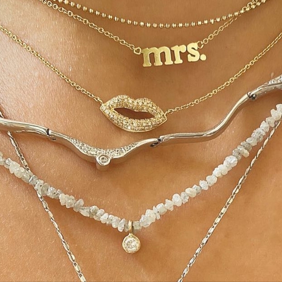 18k Jennifer Meyer Mrs. Necklace Only - Picture 4 of 5